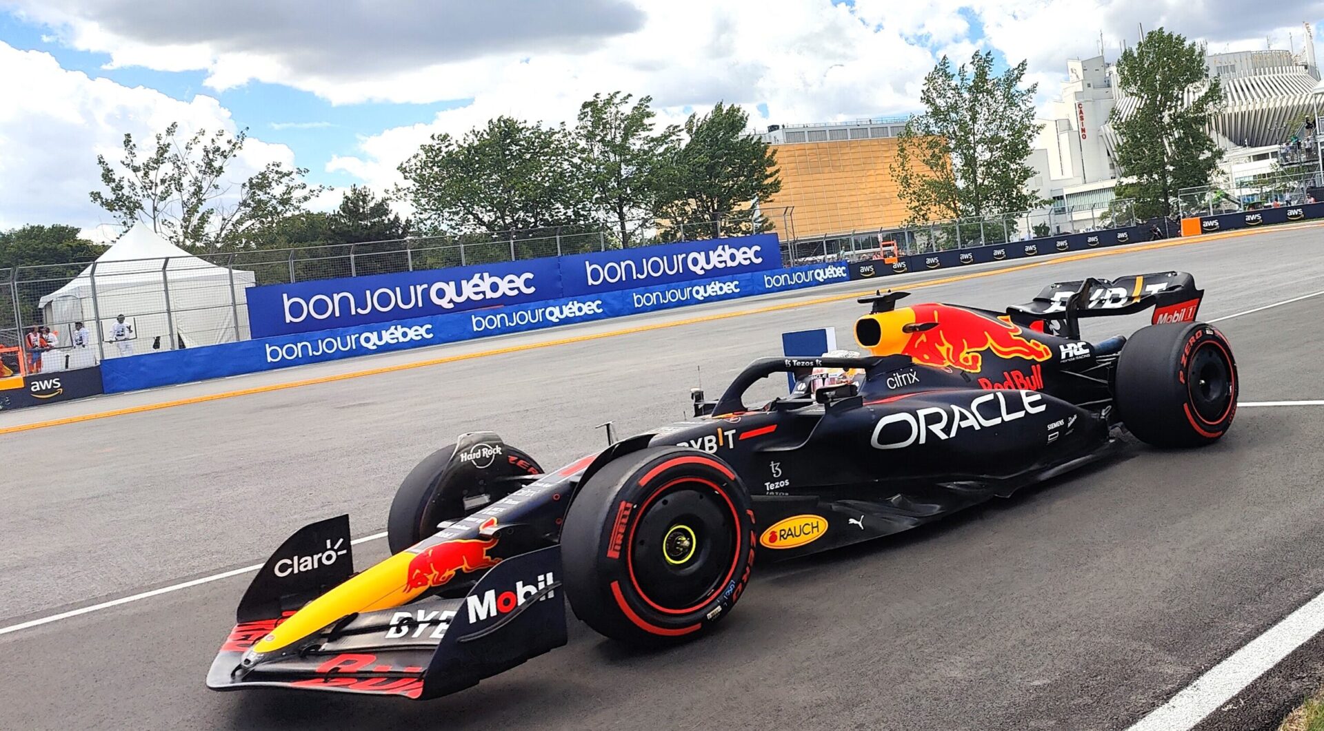 Max Verstappen au volant de sa RedBull au Grand Prix du Canada 2022, Photo Steeve Fortin
