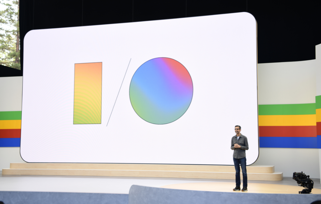 Sundar Pichai, PDG Google et Alphabet lors de la conférence I/O 24