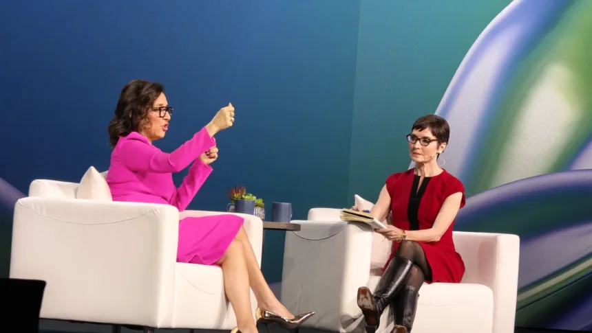 Linda Yaccarino et Catherine Herridge au CES 2025 (Photo Steeve Fortin)