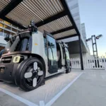 Robot Taxi en présentation au re:Invent 2025 à Las Vegas